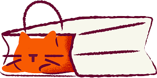 Cat playing inside a paper bag